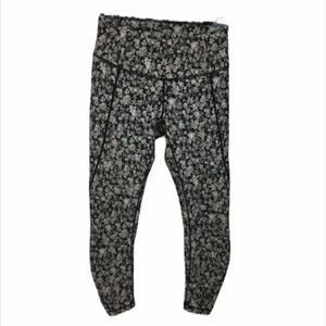 Calia Black Floral‎ Leggings Yoga Crops